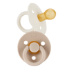 Natural Rubber Pacifier Set: Coconut + Toast 6-18 M