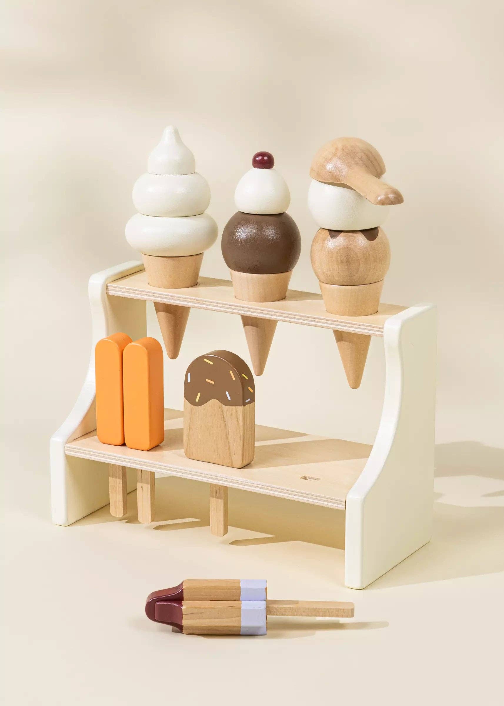 Wooden Ice Cream Playset