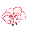 Colorful Enamel Heart Charm Bracelet