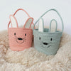 Rope Bunny Easter Basket (Blue)