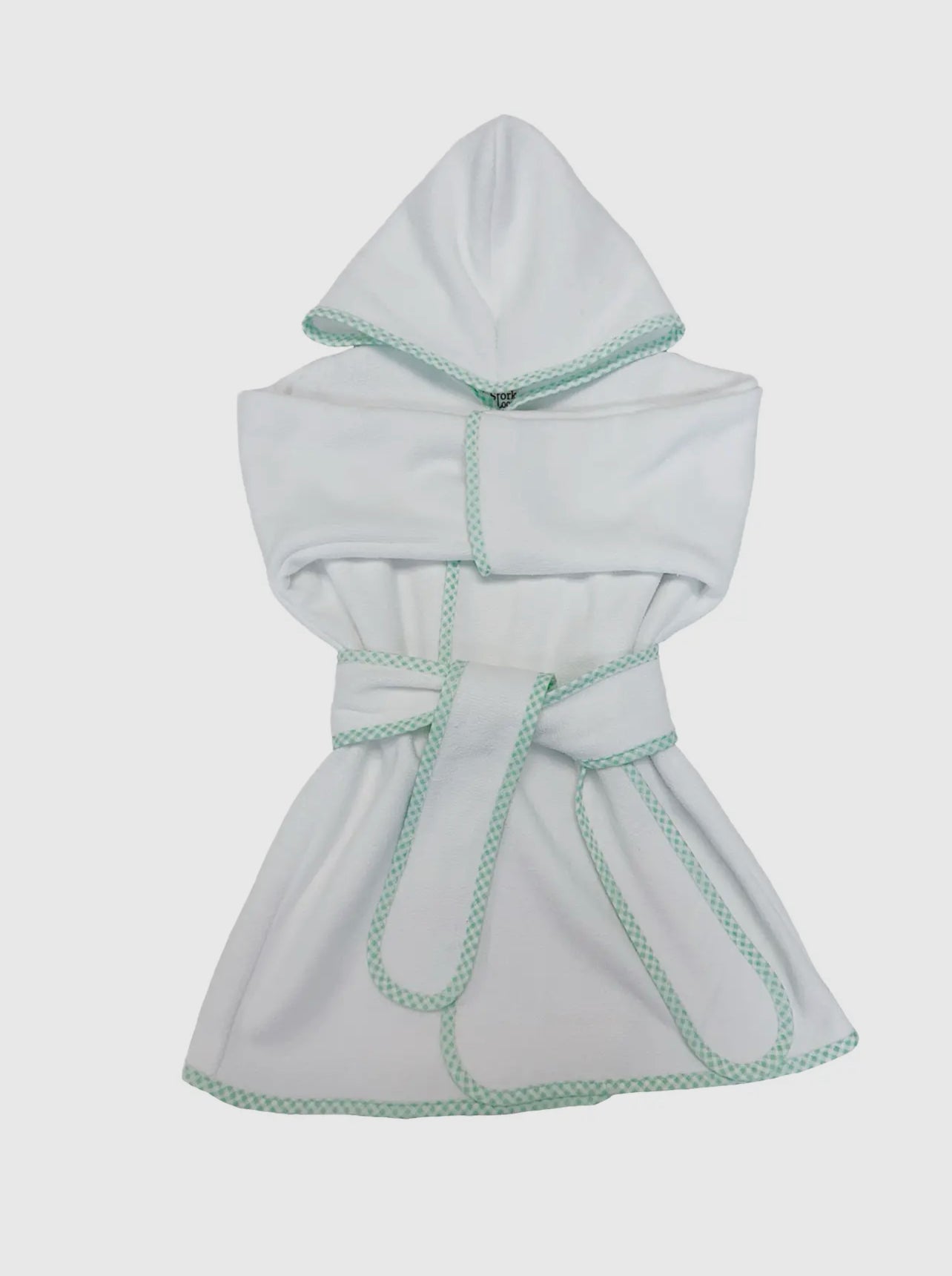 Mint Gingham Toddler Bath Robe