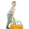 School Bus Wood Push Toy