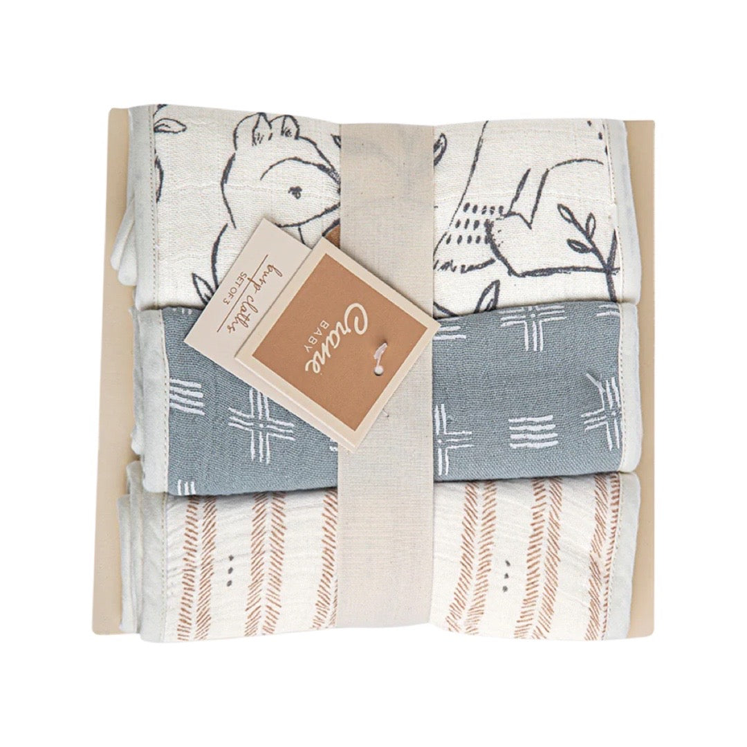 Ezra Burp Cloths (Set of 3)