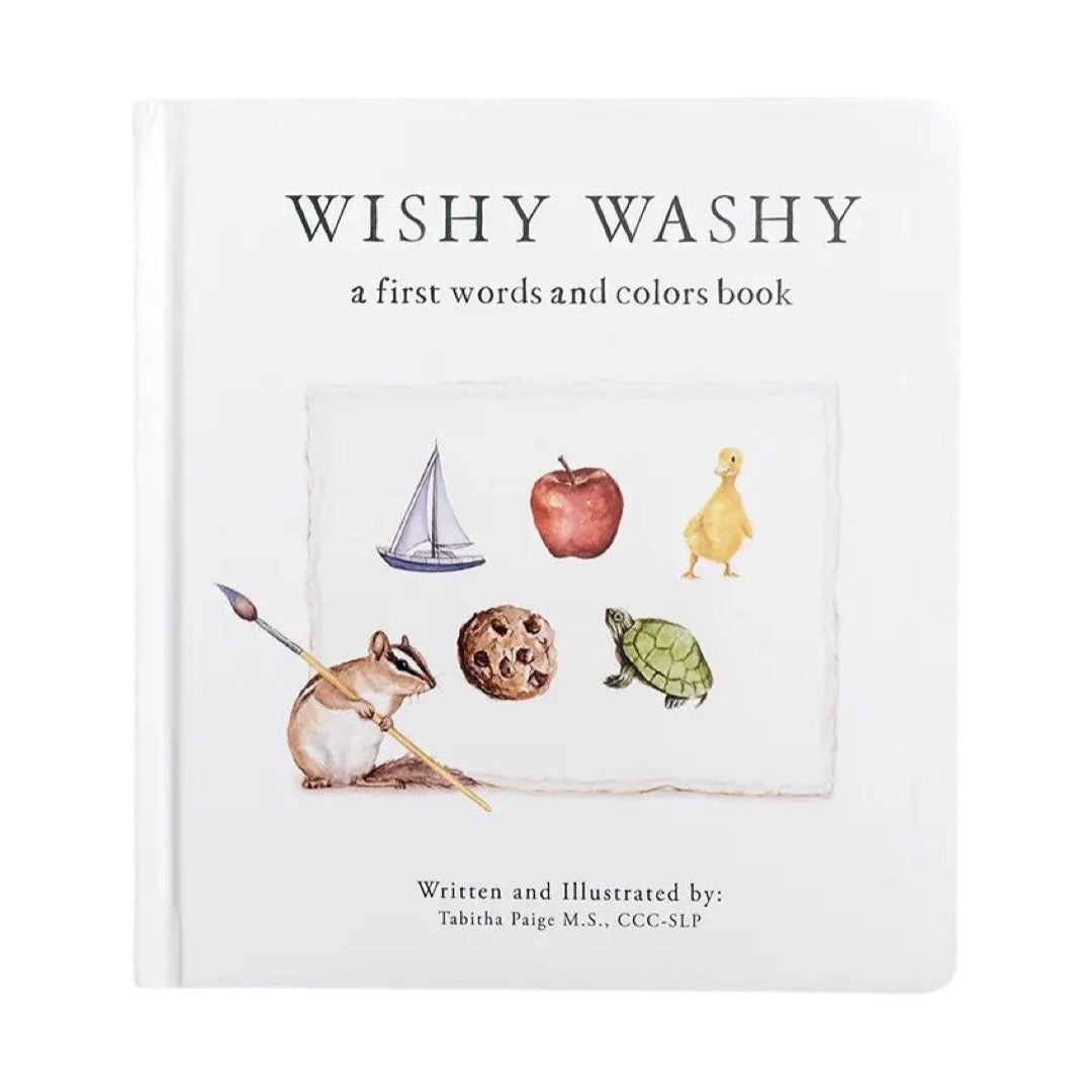 Wishy Washy: A Board Book of First Words and Colors