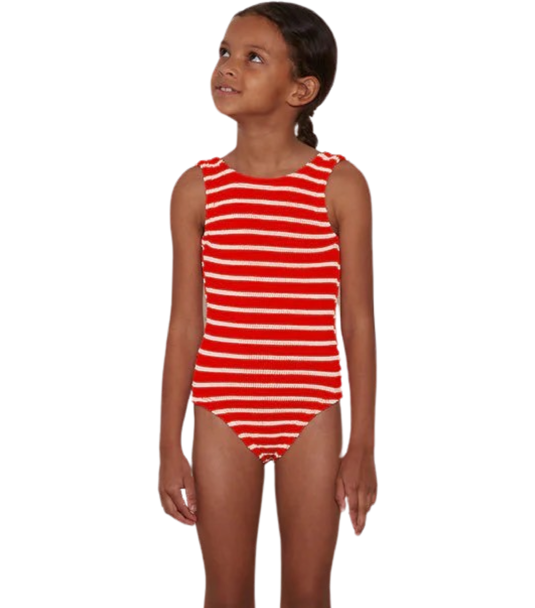 Hunza Classic Swim One Piece (Red/White)