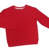 Annie Heart Sweatshirt in Crimson