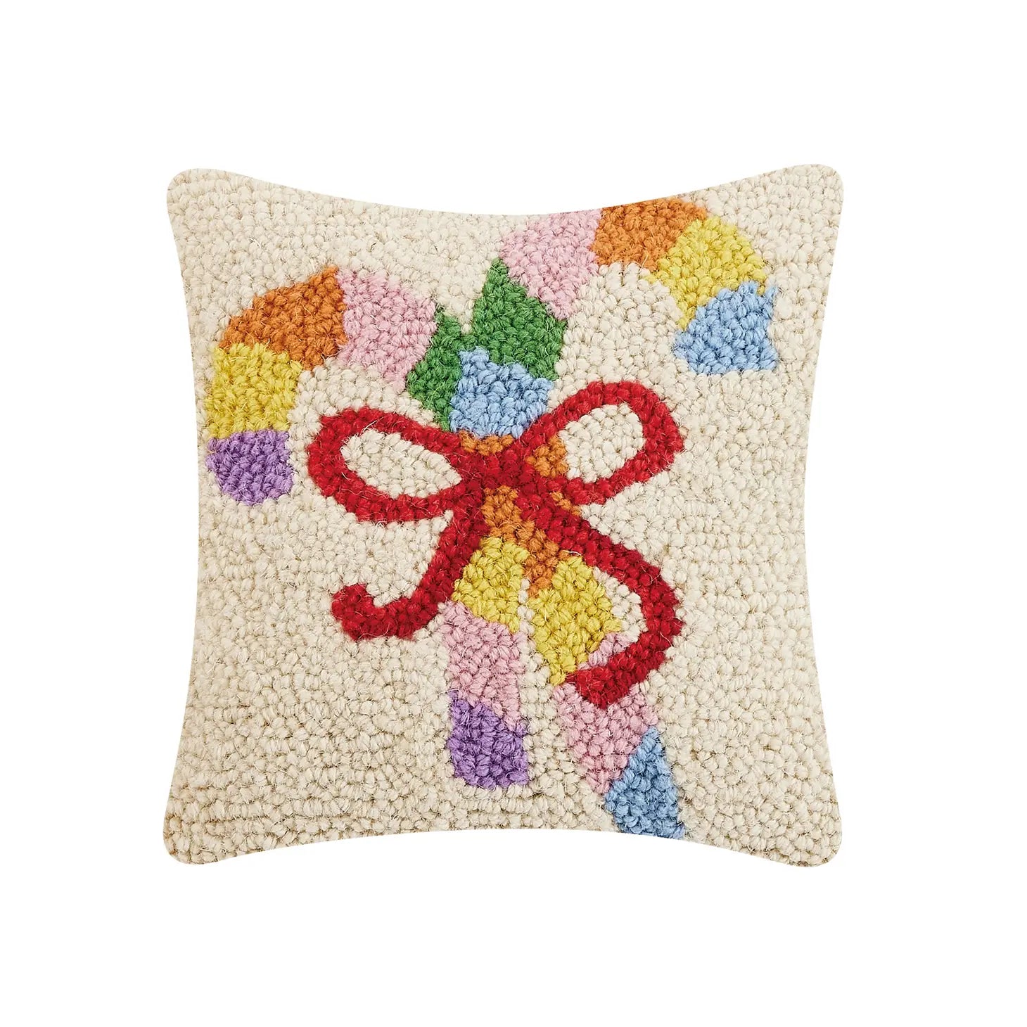 Rainbow Candy Cane Pillow