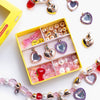 Pink & Purple Heart Charm Mini Bead Kit